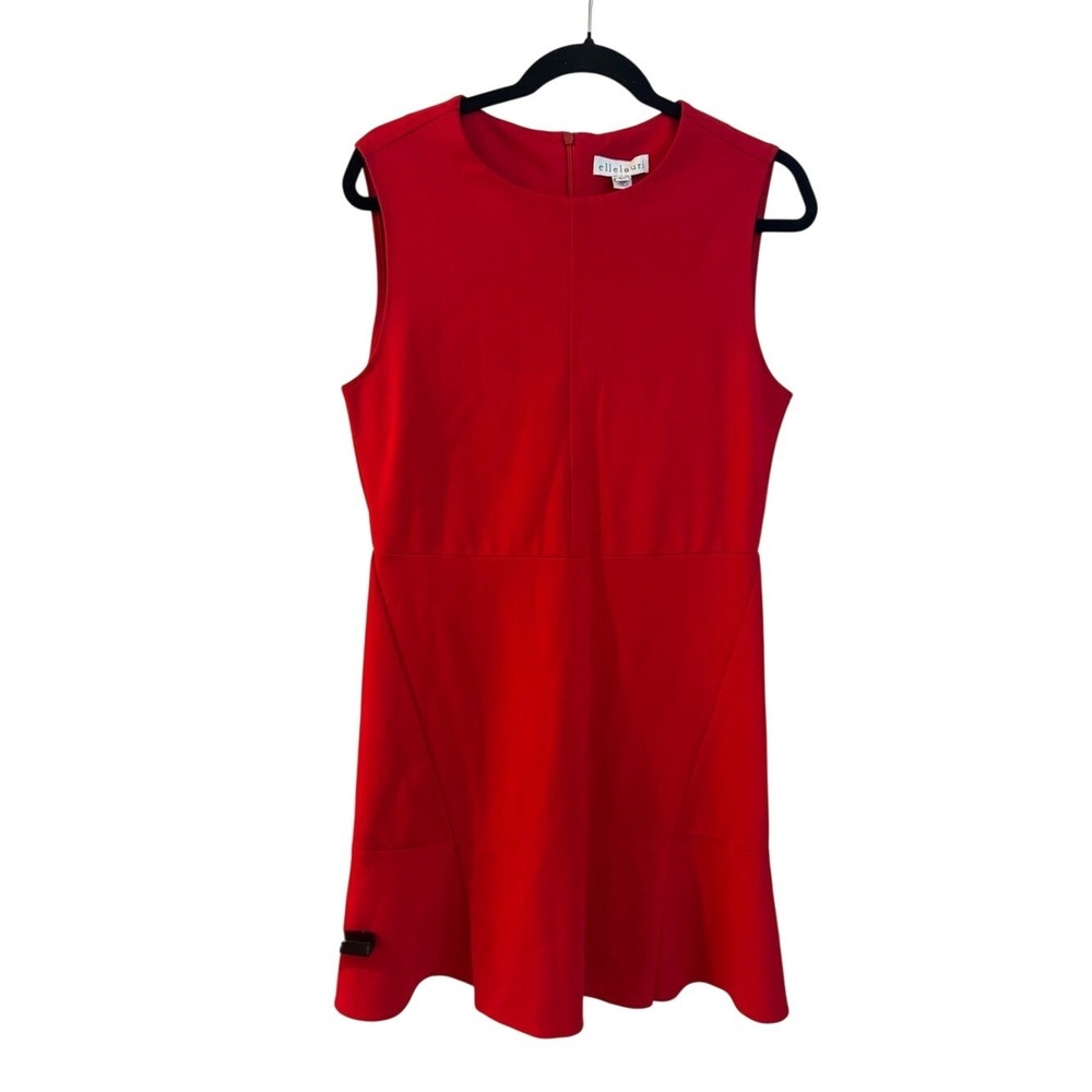Timeless Eliza J Cherry Red Dress NWT Sleeveless Cocktail Wedding Guest USA